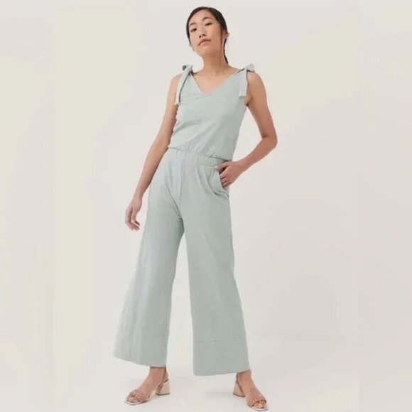 Pact Light Blue Jumpsuit - Picture 1 of 12